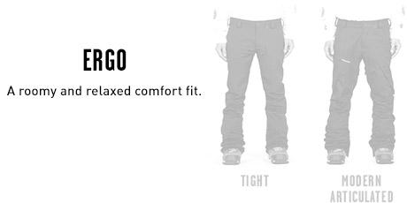 Mens Snow Pants Ergo Fits