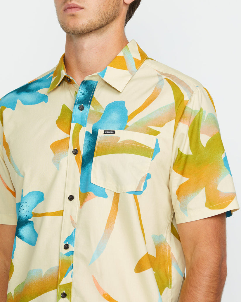 Camisa Tracers Floral - LIGHT BEIGE