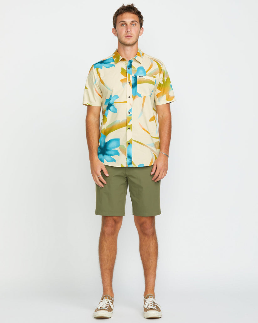 Camisa Tracers Floral - LIGHT BEIGE