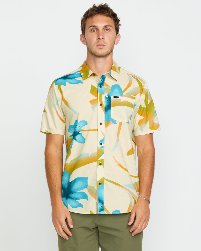 Camisa Tracers Floral - LIGHT BEIGE