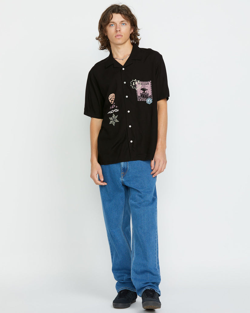 Camisa Filip Rygalski Woven - BLACK