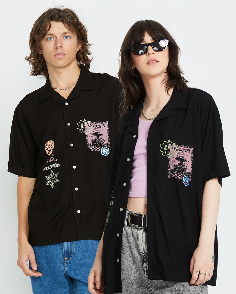 Camisa Filip Rygalski Woven - BLACK