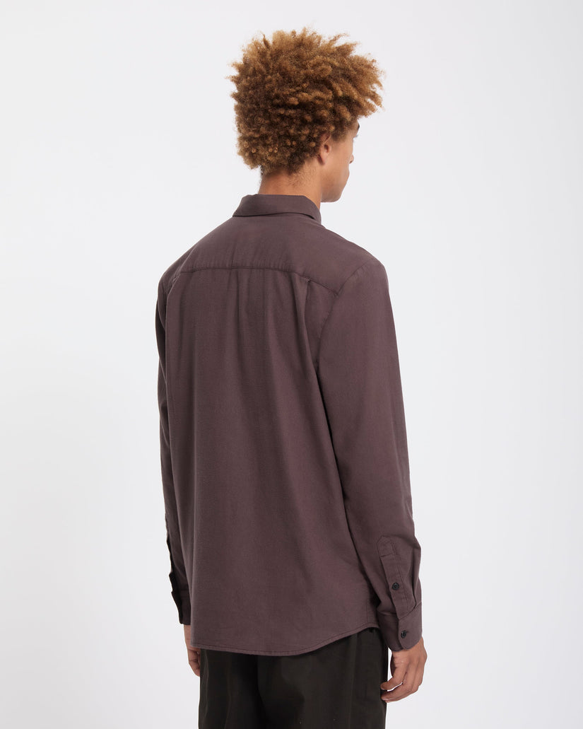 Caden Solid Shirt - Raisin