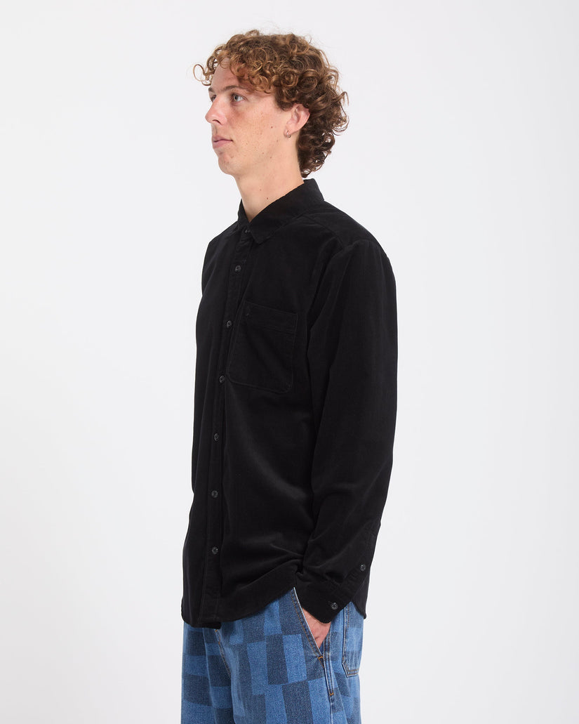 Zander Corduroy Shirt - Black Combo
