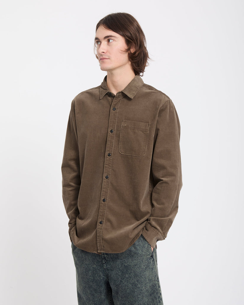 Zander Corduroy Shirt - Earth