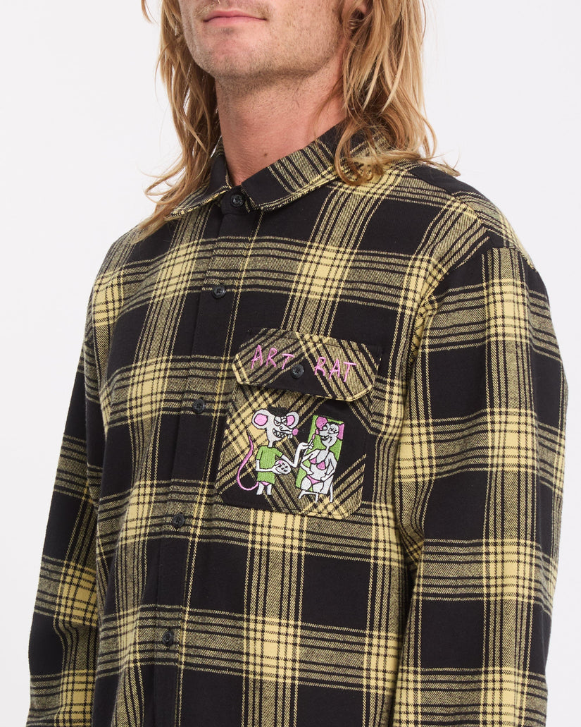 Ozzy Plaid Shirt - Mustard