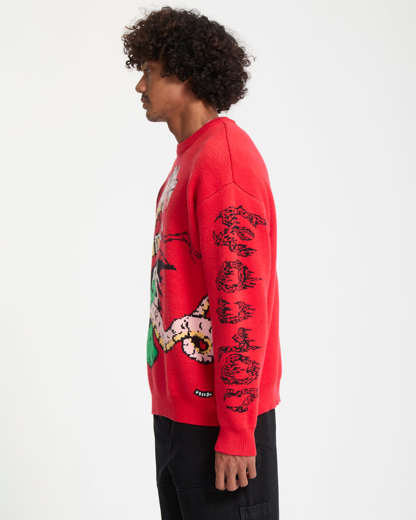 J.J. Villard Sweater - Lifeguard Red