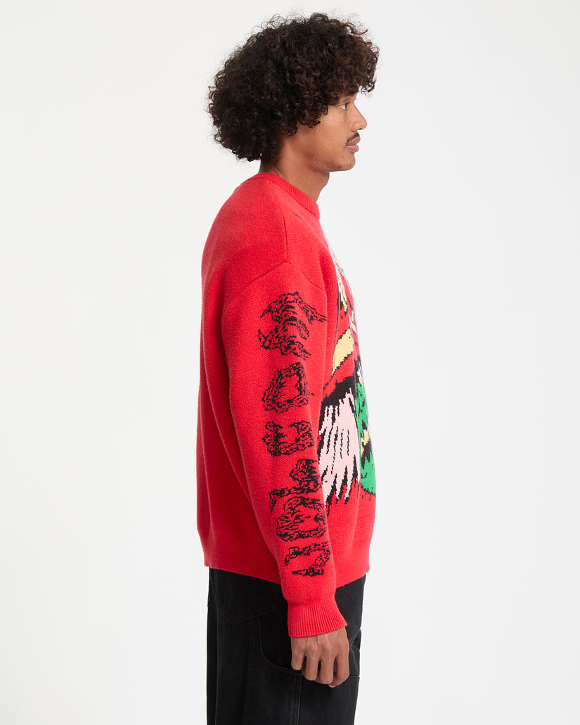 J.J. Villard Sweater - Lifeguard Red