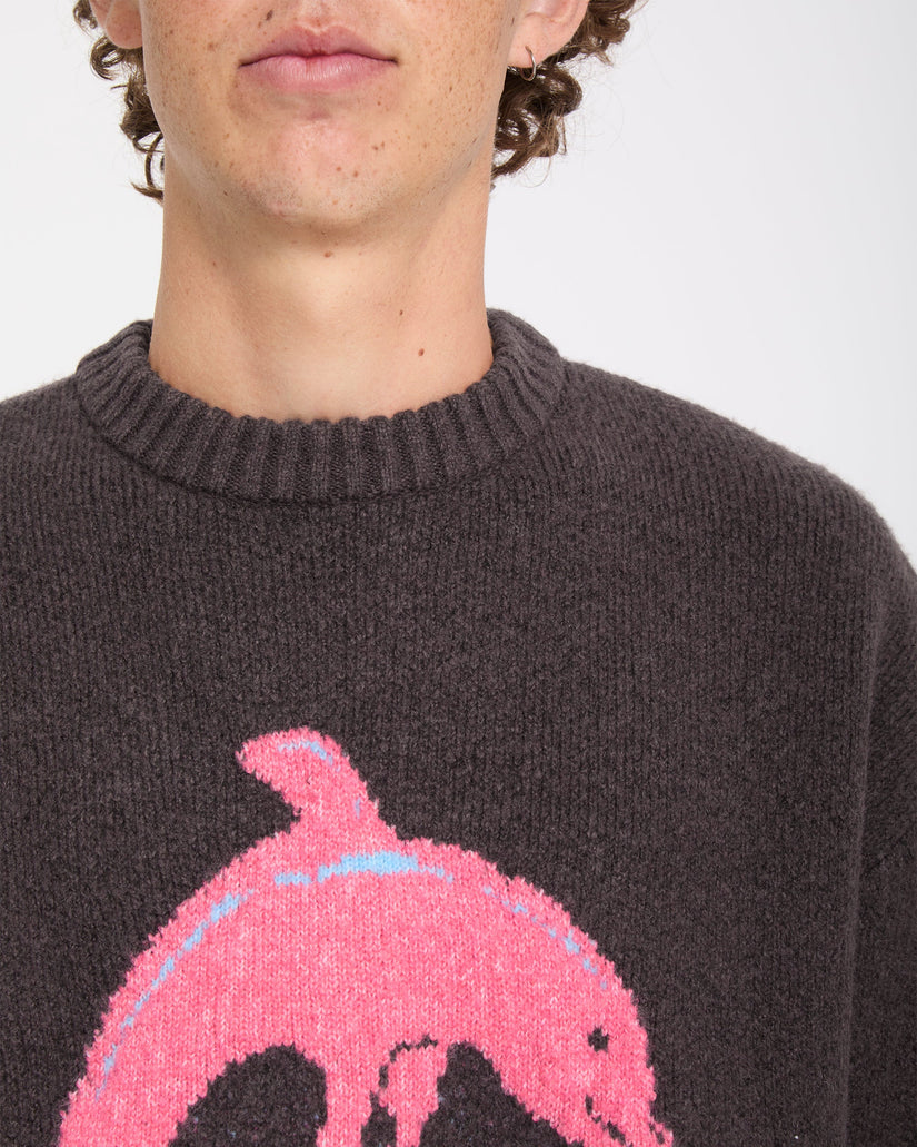 Ozzy Dolphin Sweater - Raisin