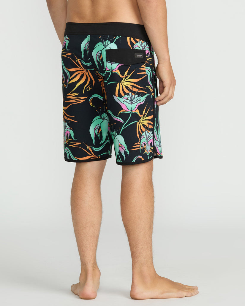 Infuse Scallop Mod 19" Boardshort - Black Green