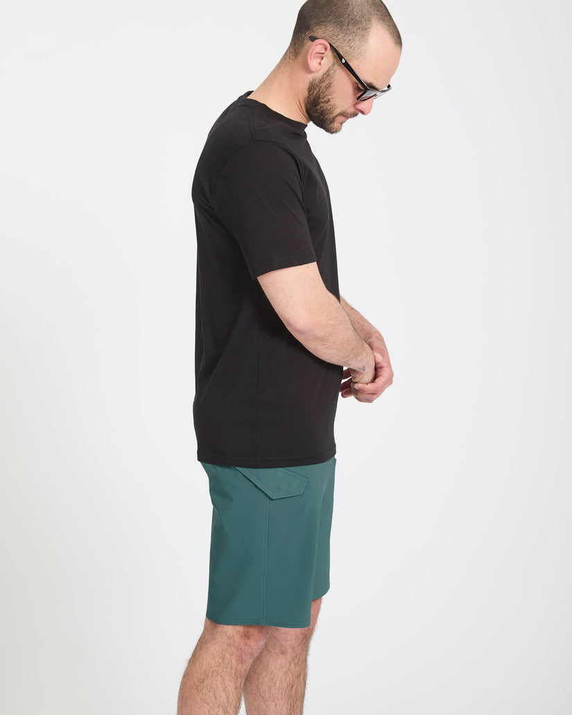 Lido Solid Mod 20" Boardshort - Rifle Green