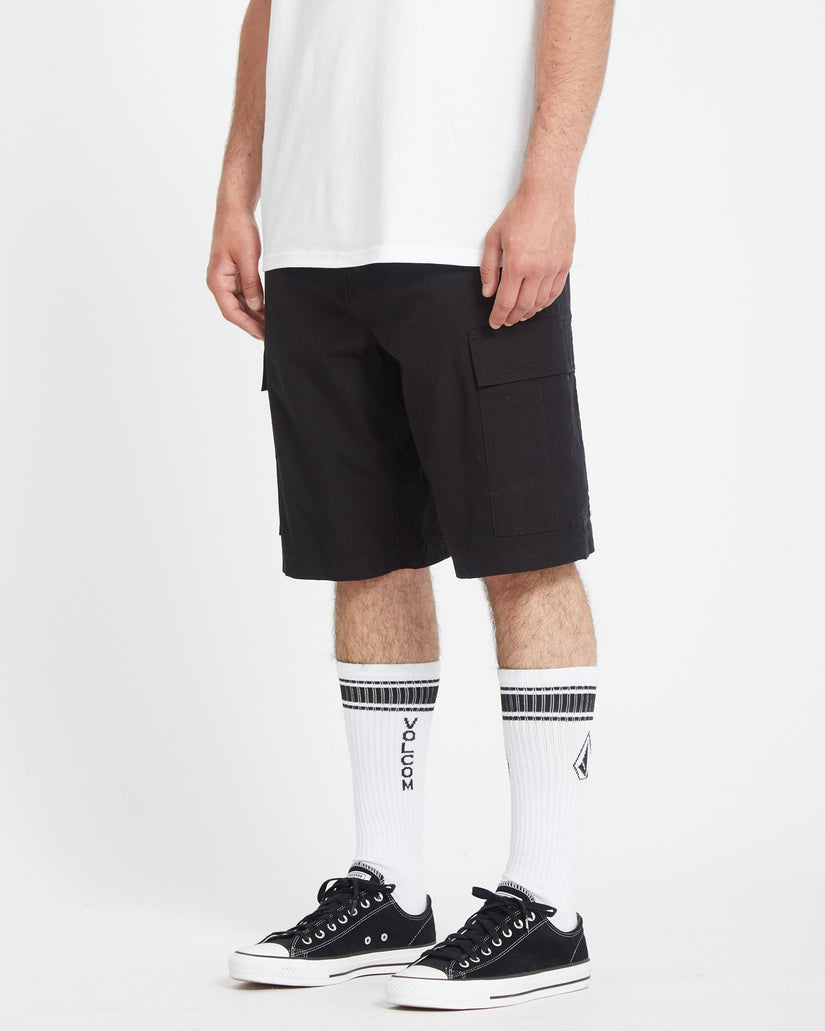 Pantalón corto Strange Tripper Cargo 22" - BLACK