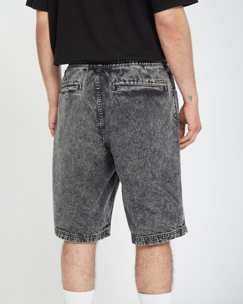 Pantalón corto Freazy Loose Elasticated Waist 22" - LIGHT ACID BLACK