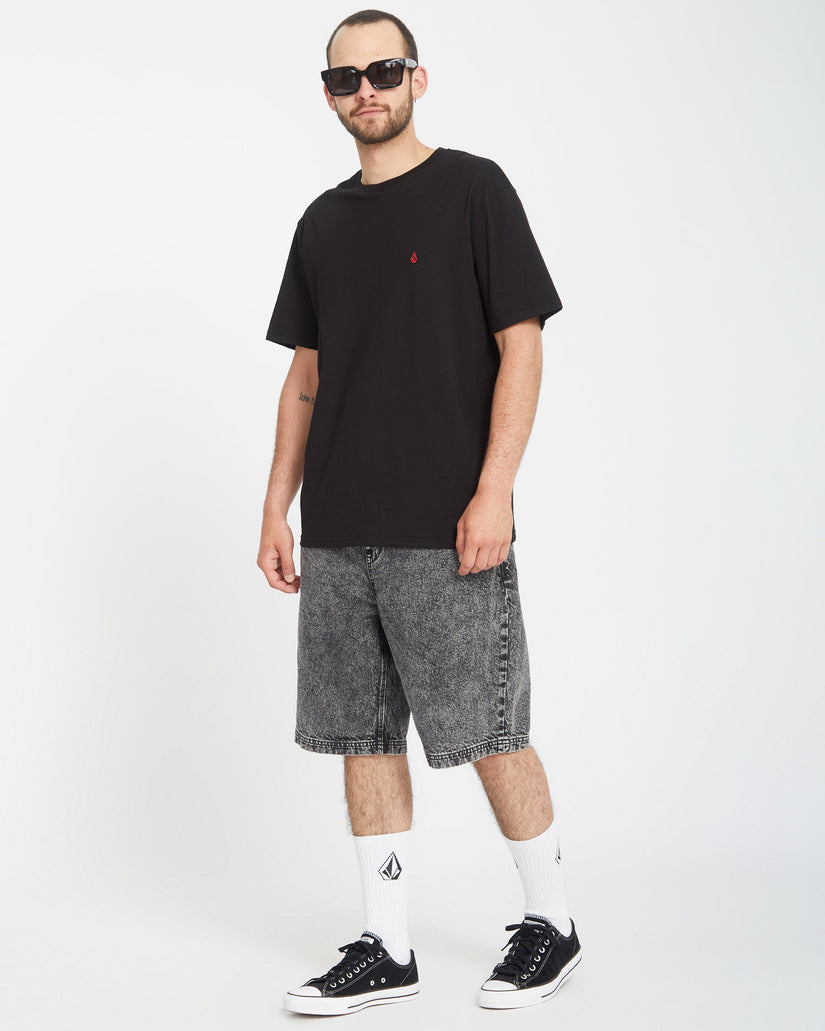 Pantalón corto Freazy Loose Elasticated Waist 22" - LIGHT ACID BLACK