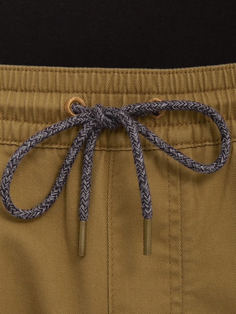Pantalón con Cintura Elástica Frickin Slim - Dark Khaki