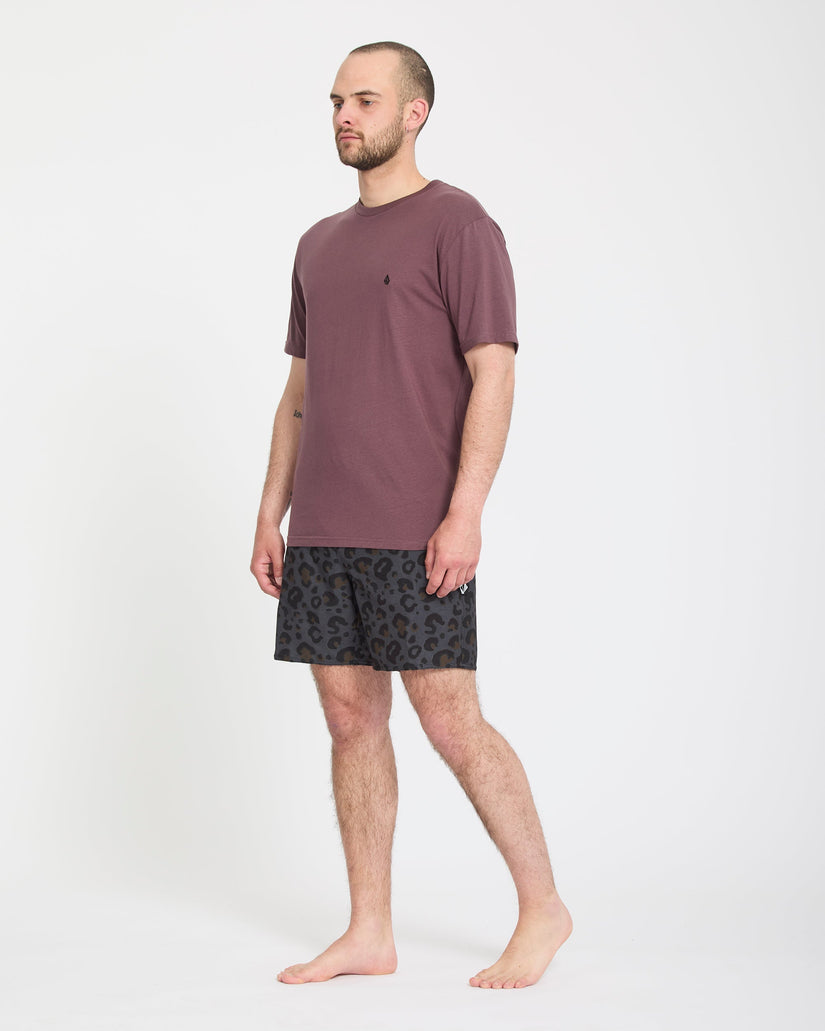 Melange Trunk 17" Boardshort - Asphalt Black