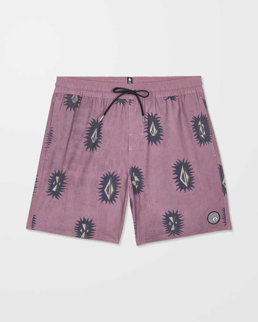 Psyche Cotton Trunk 17" Boardshort - Stone Rose