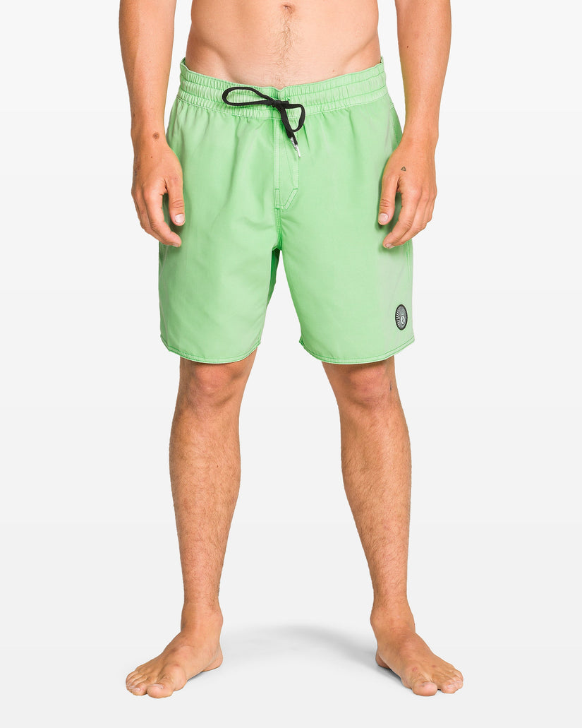 Center Trunk 17" Boardshort - Island Green