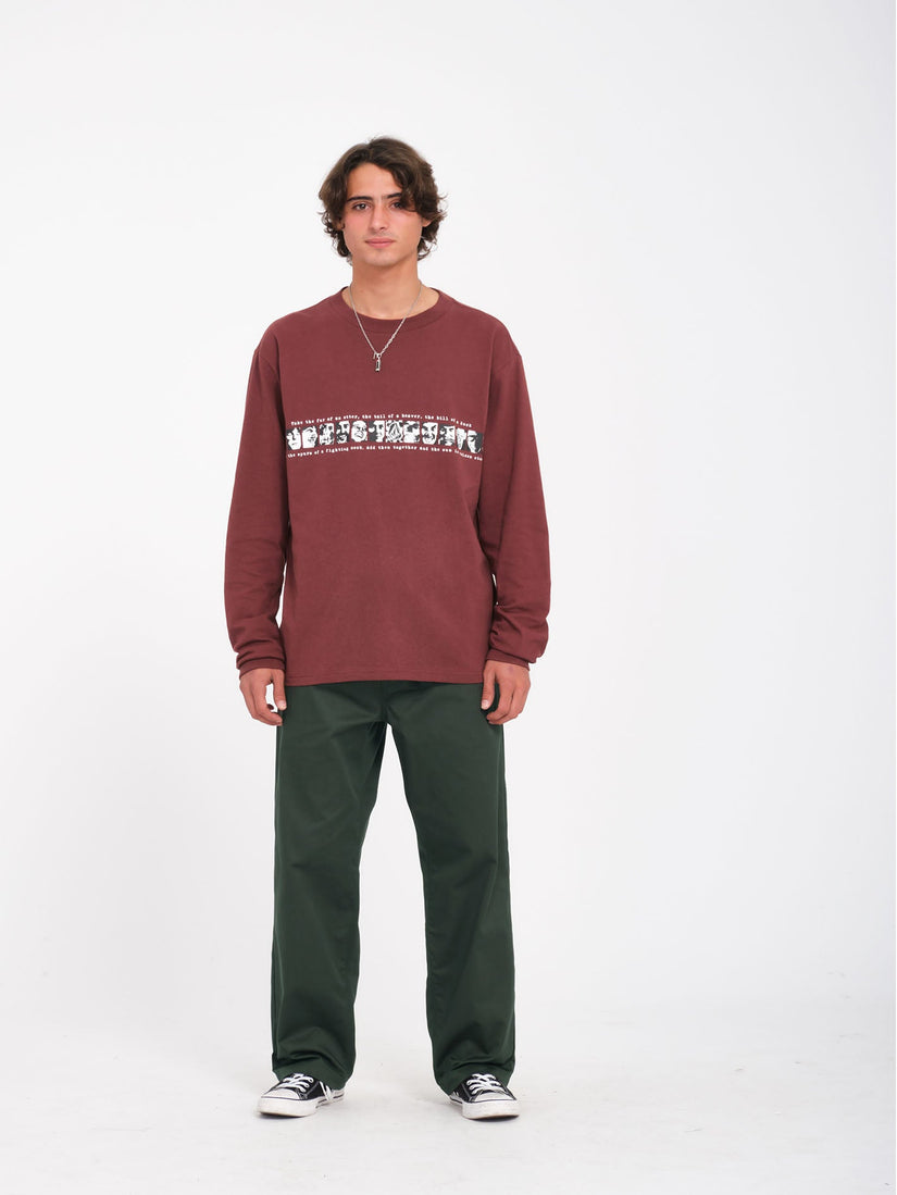 Camiseta Skate Vitals Remy - Merlot