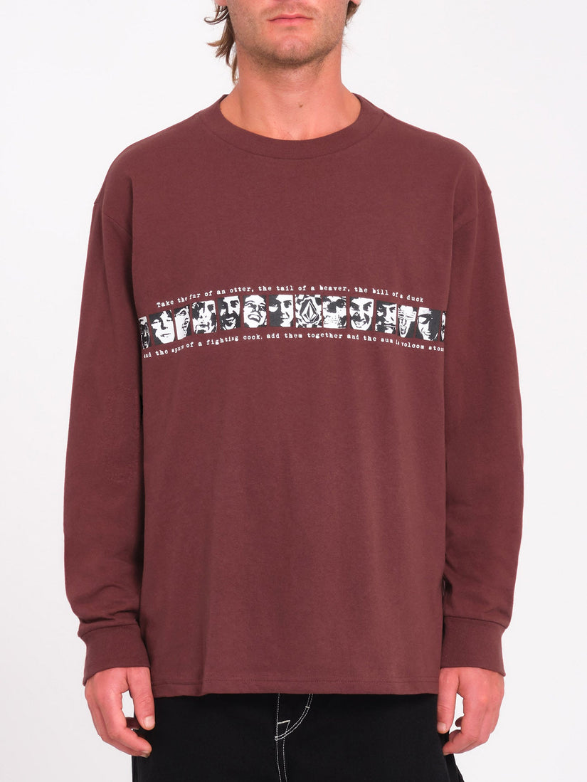 Camiseta Skate Vitals Remy - Merlot