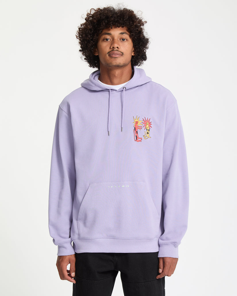 Longo Cats Hoodie - Purple Ash
