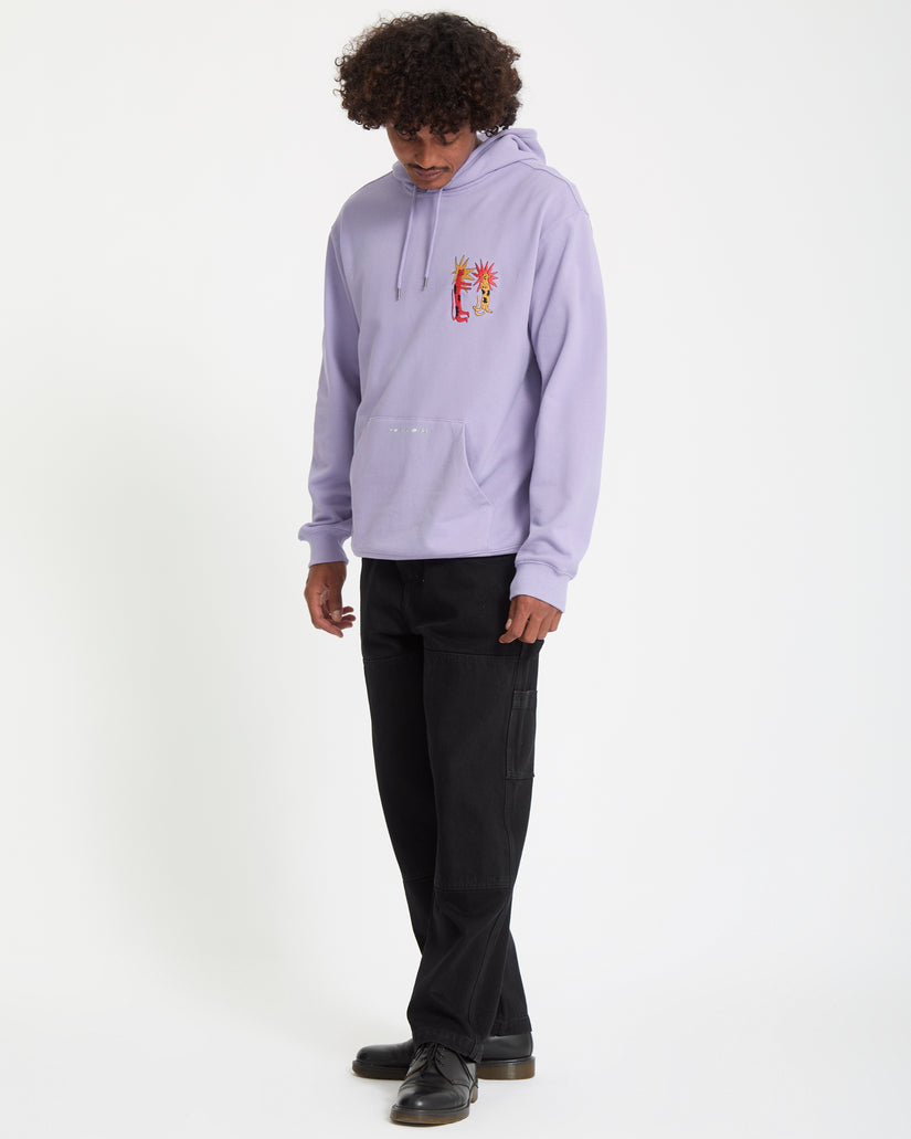 Longo Cats Hoodie - Purple Ash