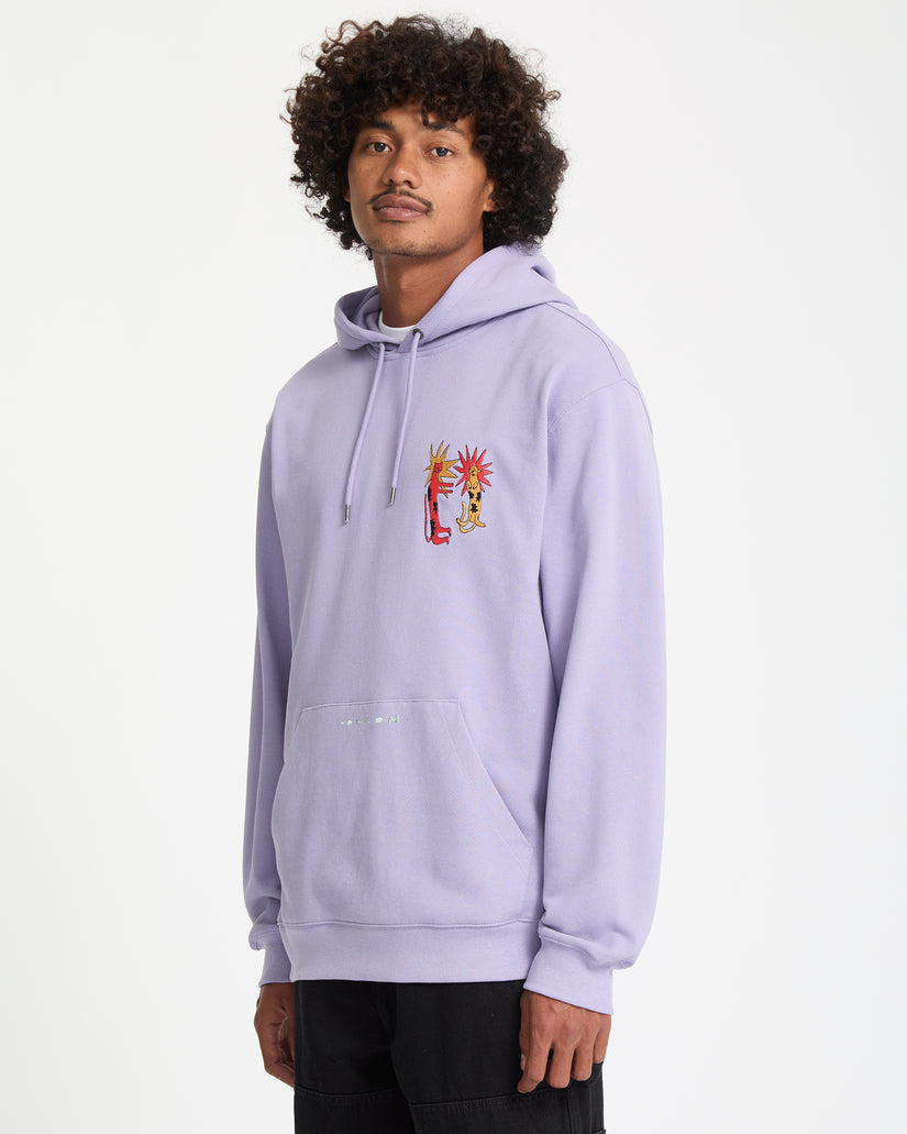 Longo Cats Hoodie - Purple Ash