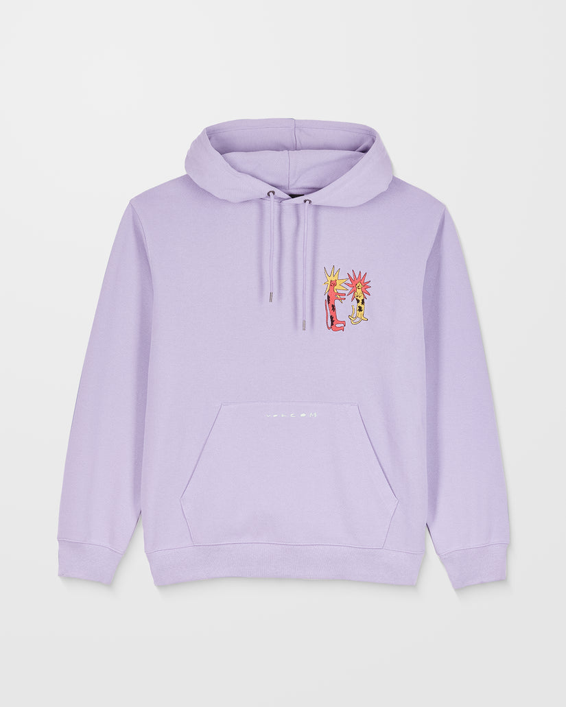 Longo Cats Hoodie - Purple Ash