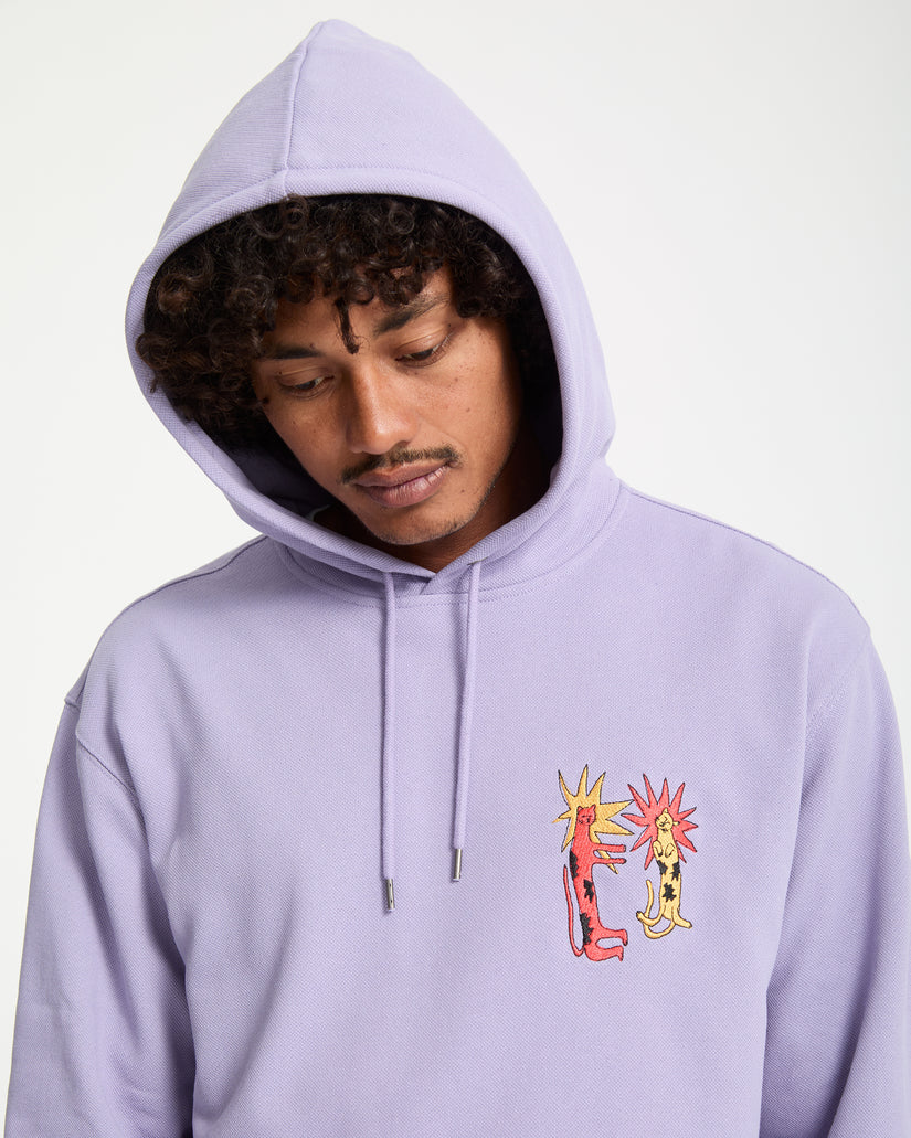 Longo Cats Hoodie - Purple Ash