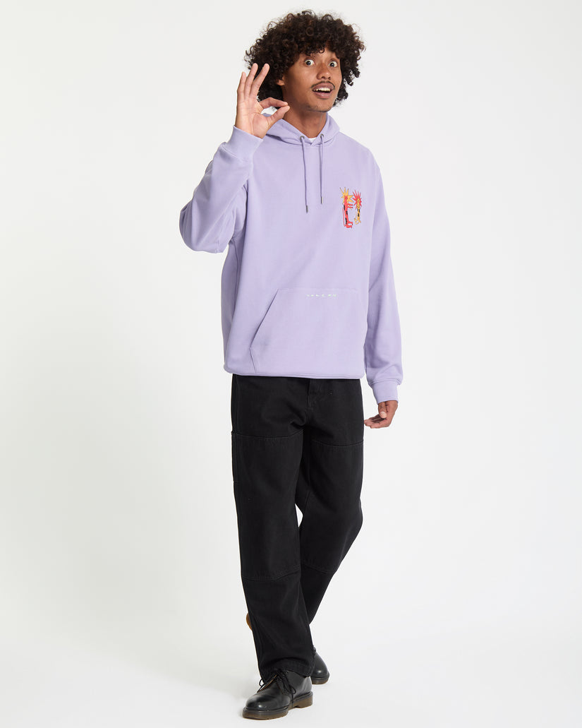 Longo Cats Hoodie - Purple Ash
