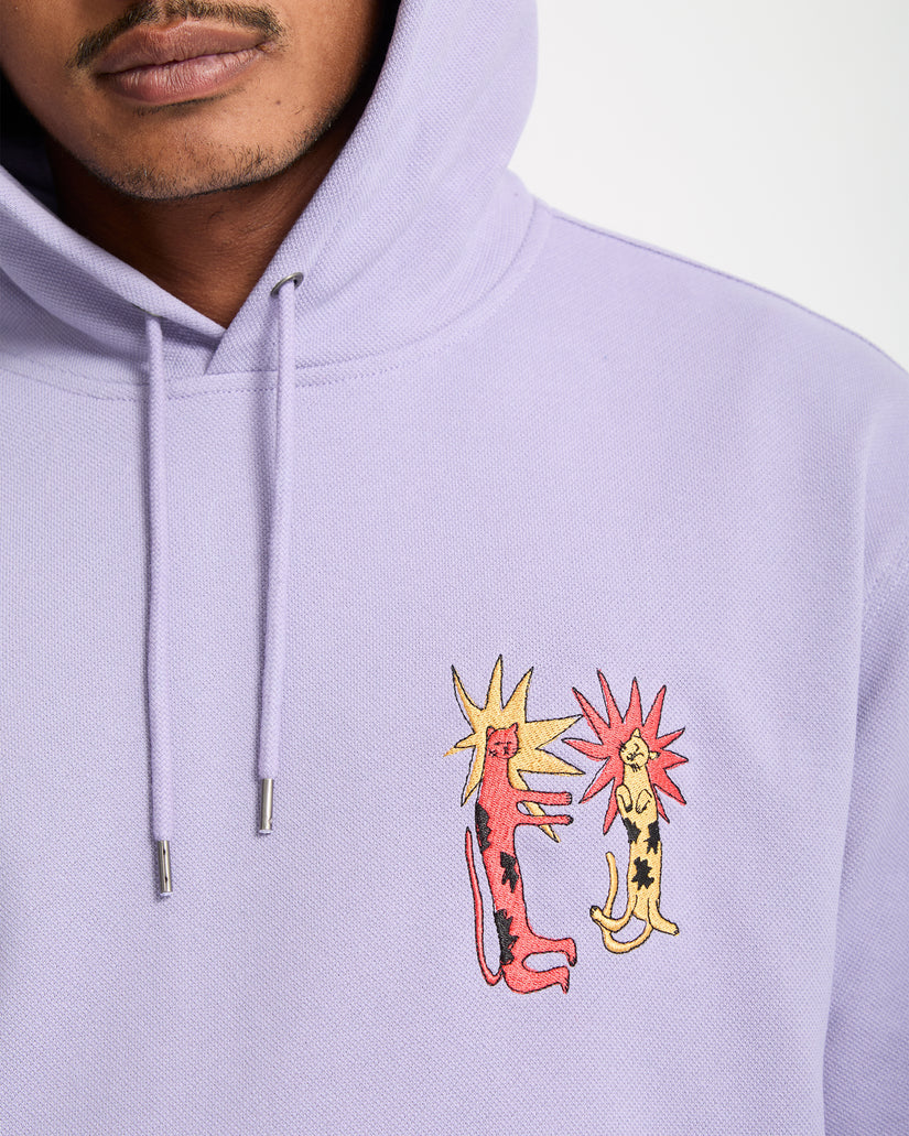 Longo Cats Hoodie - Purple Ash