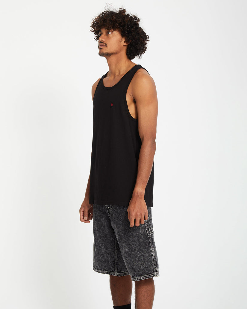 Camiseta sin mangas Stone Blanks - BLACK