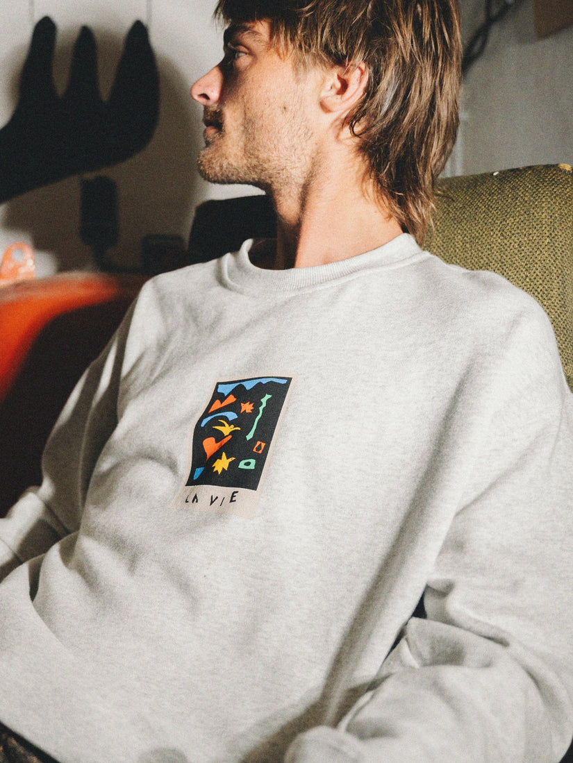 Sudadera Arthur Longo - BONE HEATHER