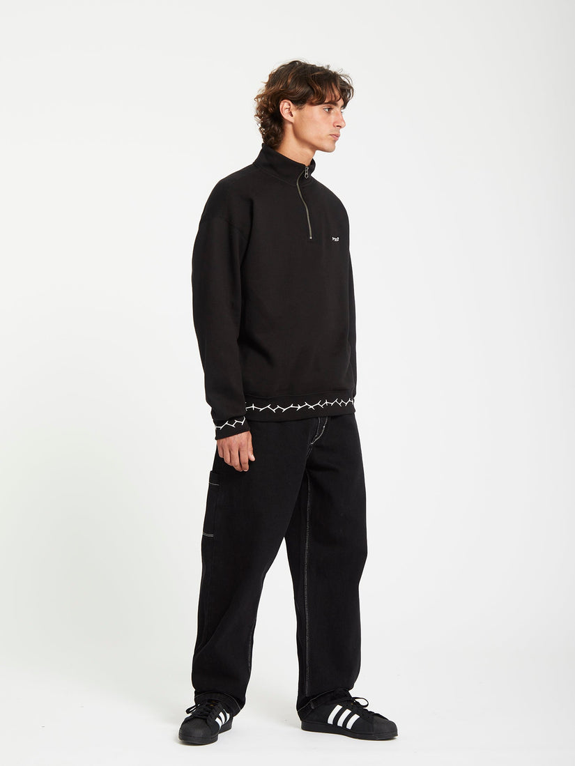 Sudadera Mocklov 1/2 Zip - Black