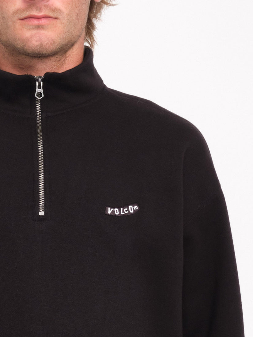 Sudadera Mocklov 1/2 Zip - Black