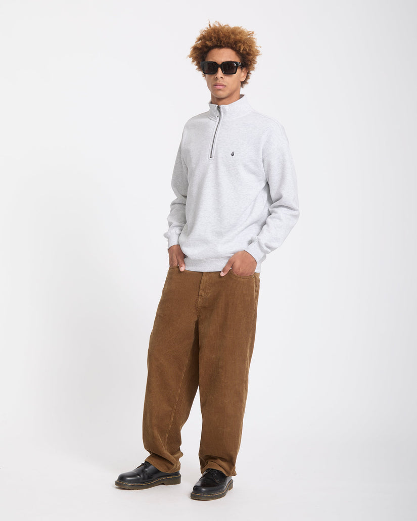 Single Stone Quarter Zip Sweatshirt - Bone Heather