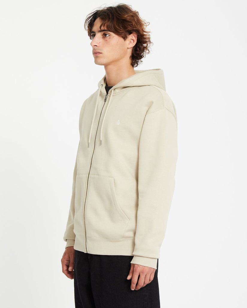 Sudadera con capucha y cremallera Single Stone - LIGHT KHAKI