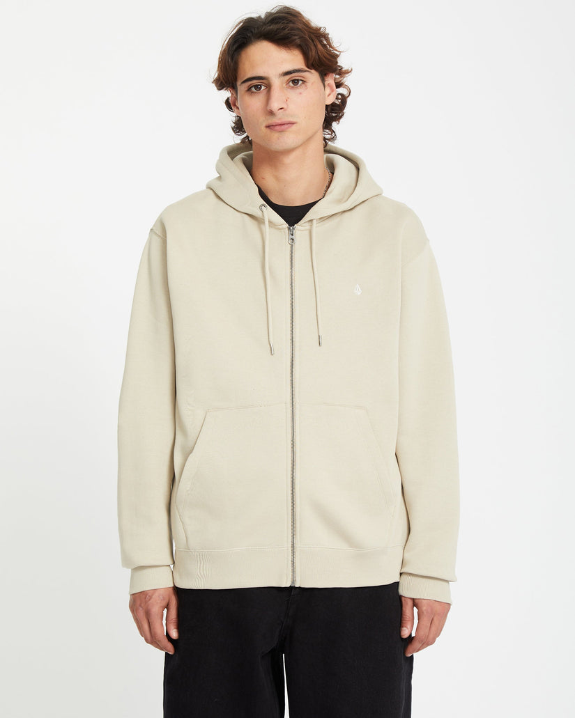 Sudadera con capucha y cremallera Single Stone - LIGHT KHAKI