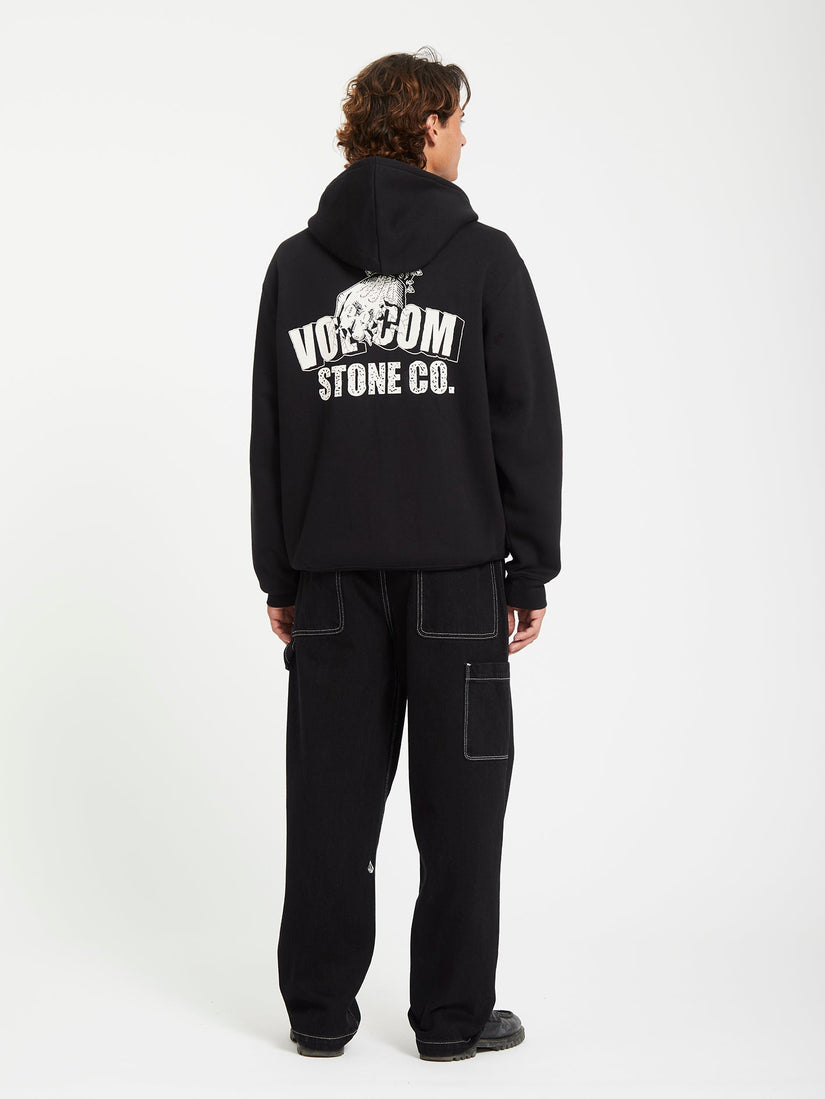 Sudadera con Capucha Watanite Zip - Black