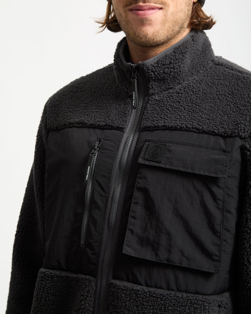 Storm Stone Zip Hoodie - Asphalt Black