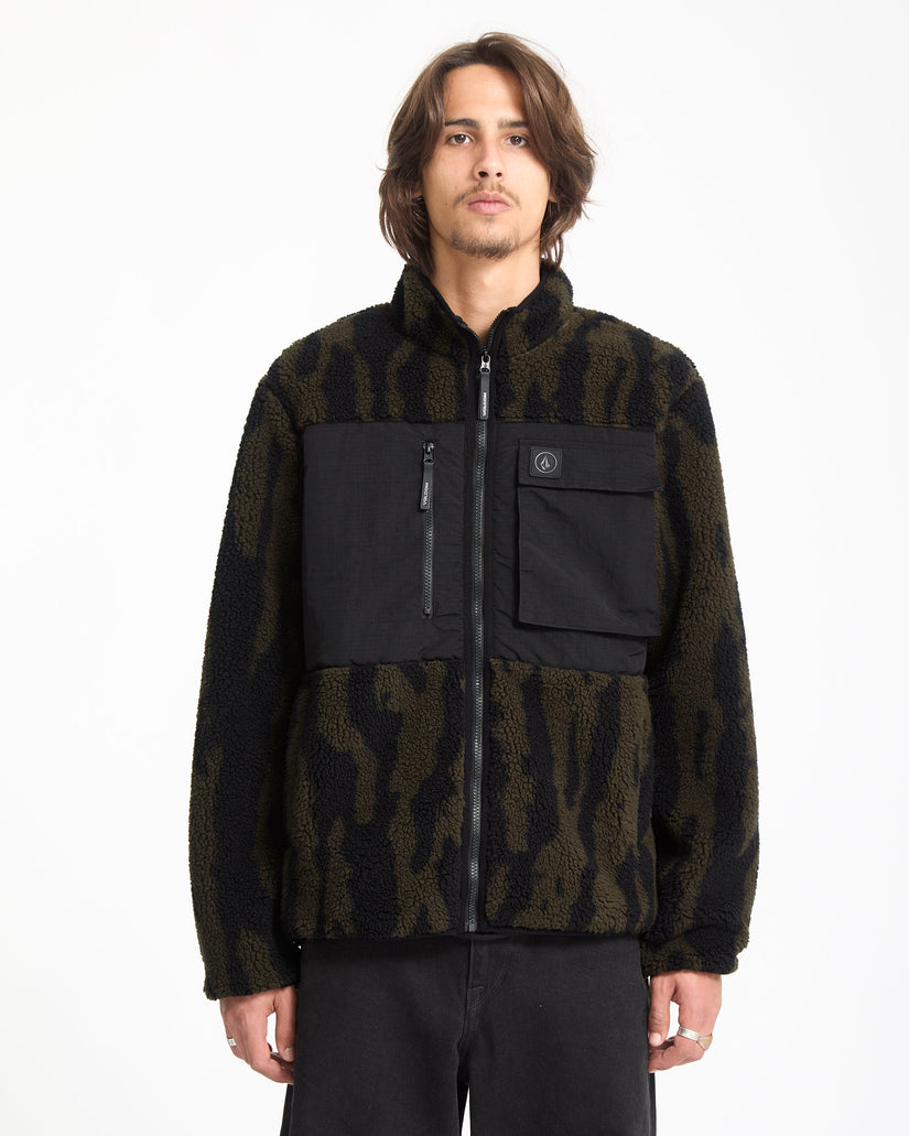 Storm Stone Zip Hoodie - Sage Leaf