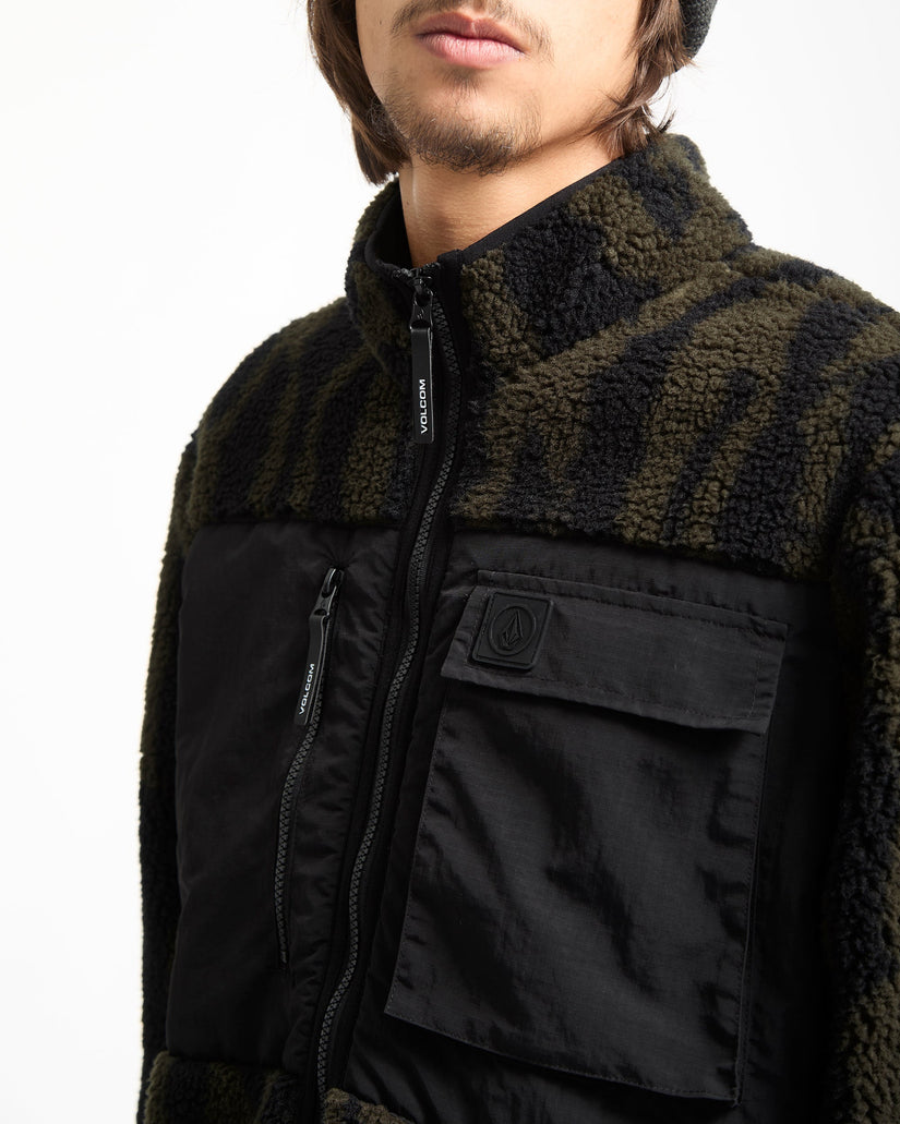 Storm Stone Zip Hoodie - Sage Leaf