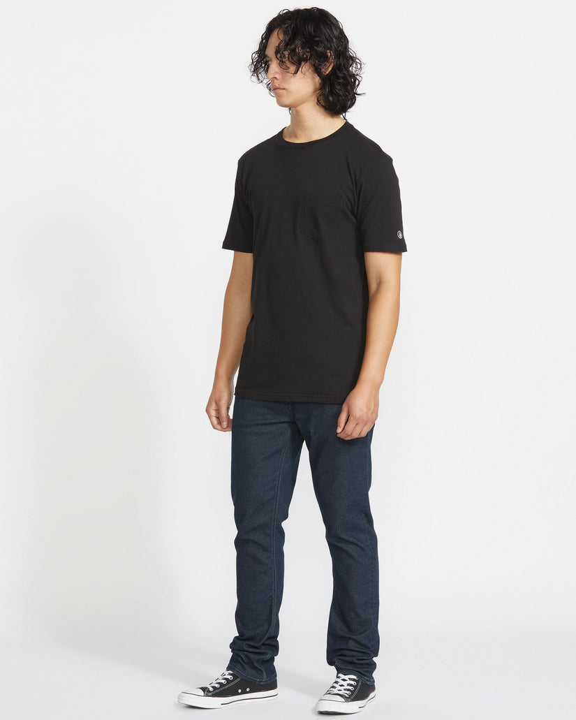 Camiseta Solid Pocket - BLACK