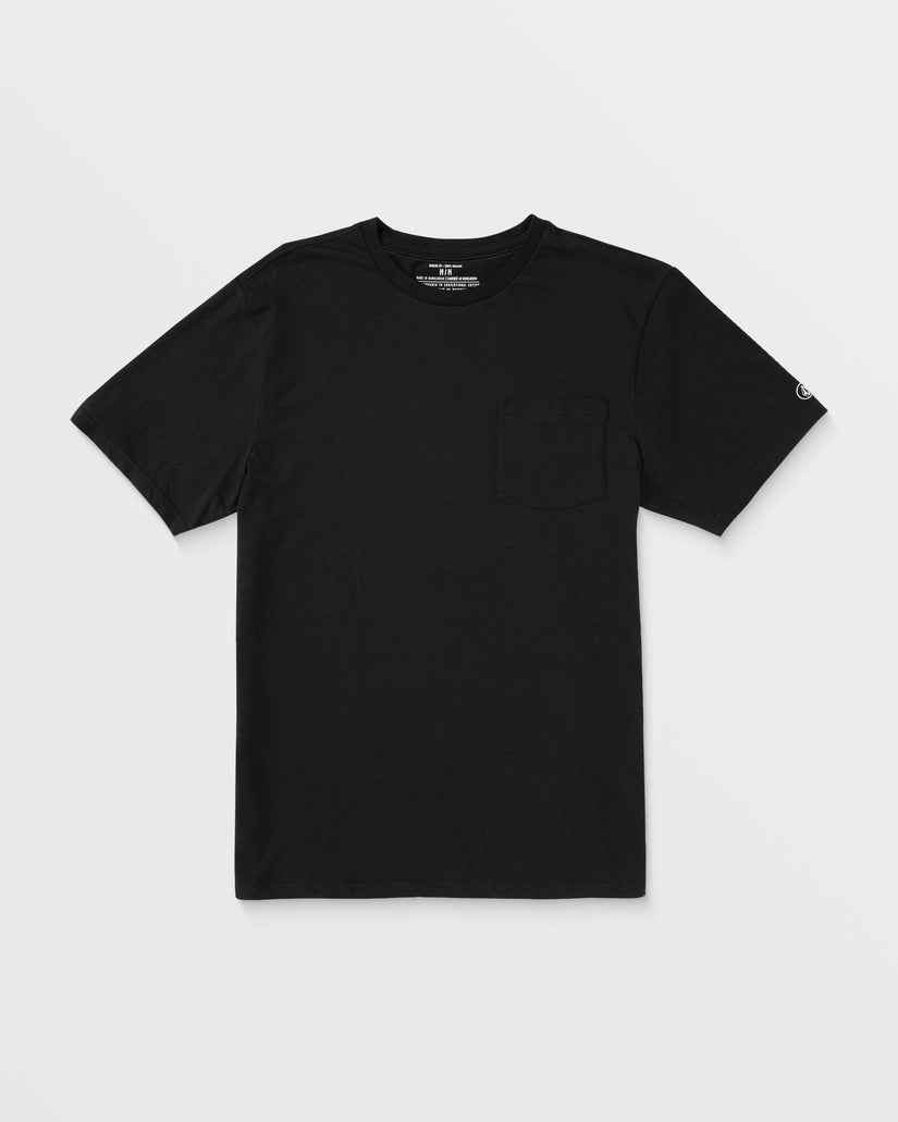 Camiseta Solid Pocket - BLACK