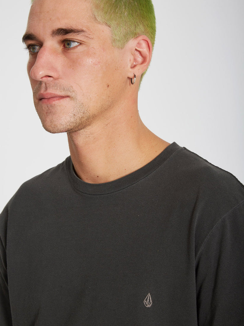 Solid Stone T-shirt - BLACK (A5211906_BLK) [10]