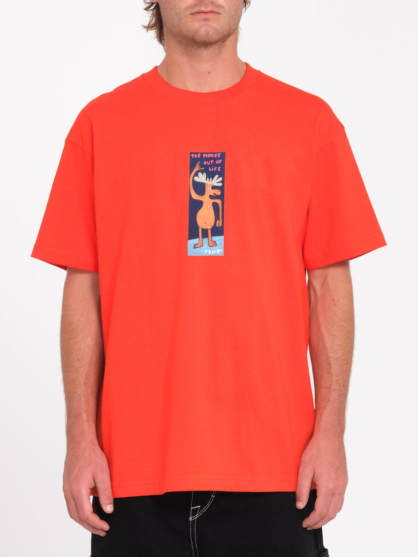 Camiseta Olivmoose - Bright Red