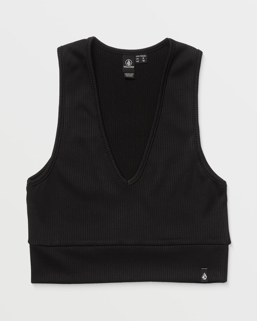 Top Gimmestank Rib - BLACK