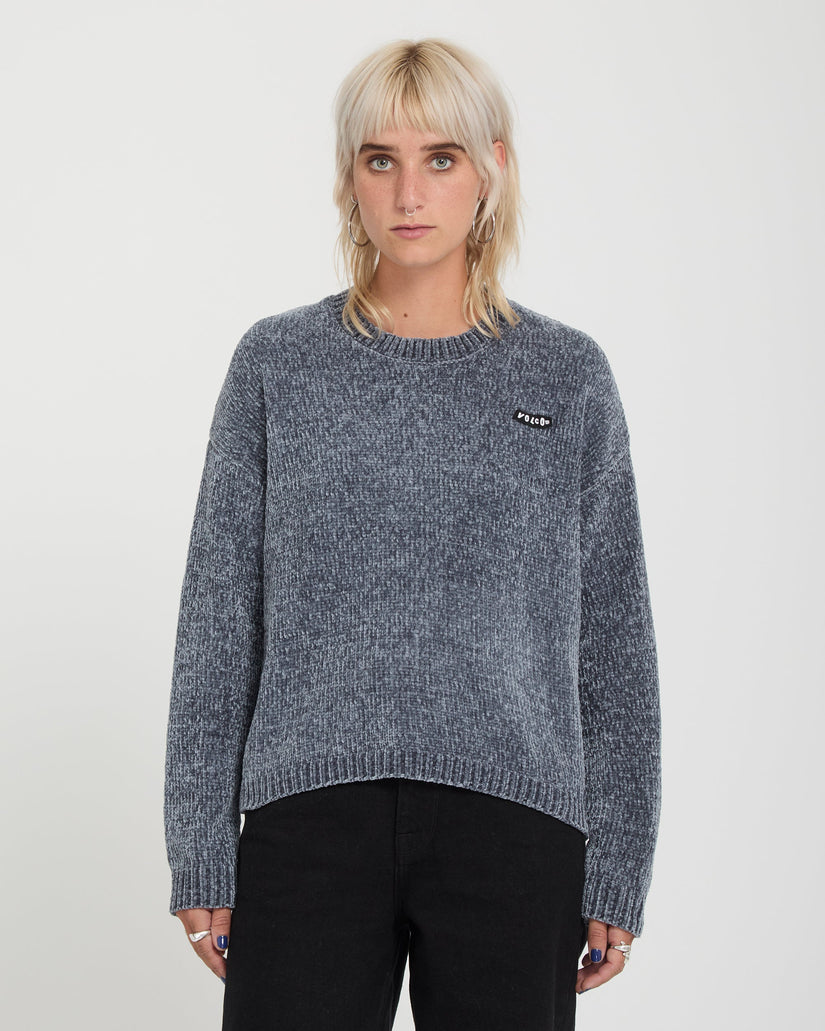 Bubble Tease Sweater - Storm Blue
