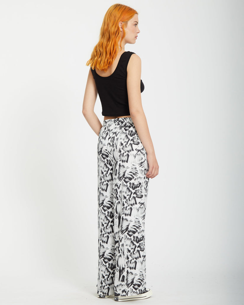 Pantalón Alix con cintura elástica - BLACK WHITE