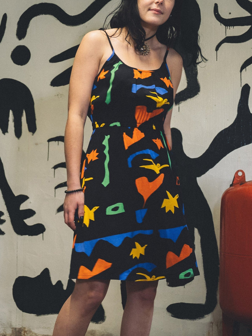 Vestido Arthur Longo Cami  - BLACK